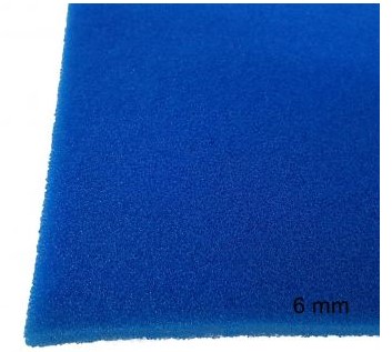 SILICAPOR-Schaum super weich blau, fertiger Zuschnitt, 150cm x 130cm, 6mm dick