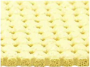 Silikon-Vollschaum perforiert/gelocht gelb 1800 x 900 x 4 mm